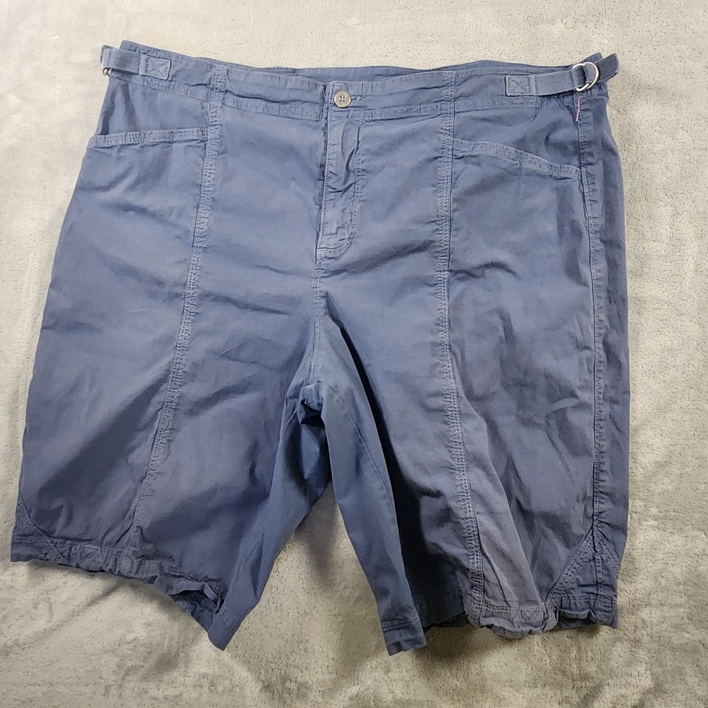Fresh‎ Produce Bermuda Shorts XL Blue Adjustable Waist Tropical